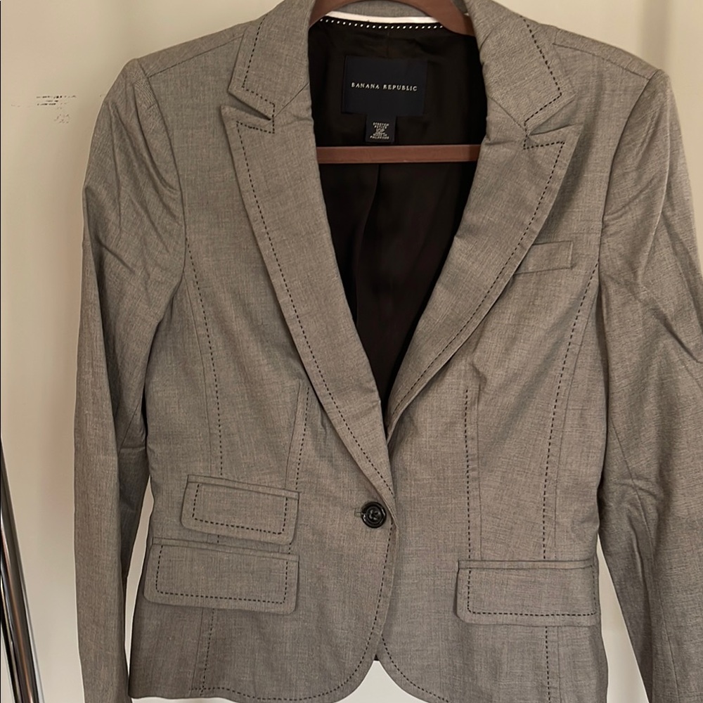 Banana Republic Gray Blazer